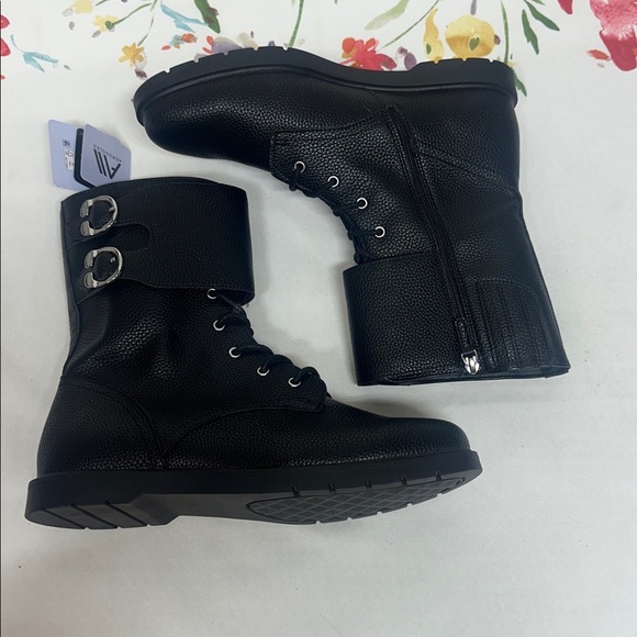 AEROSOLES Black Combat Boots - Picture 1 of 11